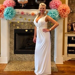 White dressy maxi dress